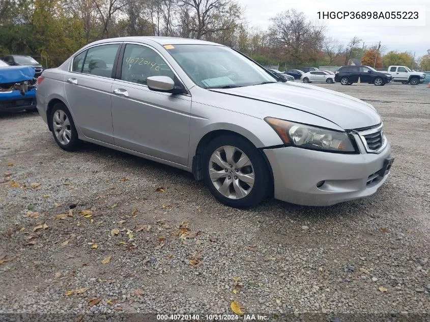 2008 Honda Accord 3.5 Ex-L VIN: 1HGCP36898A055223 Lot: 40720140