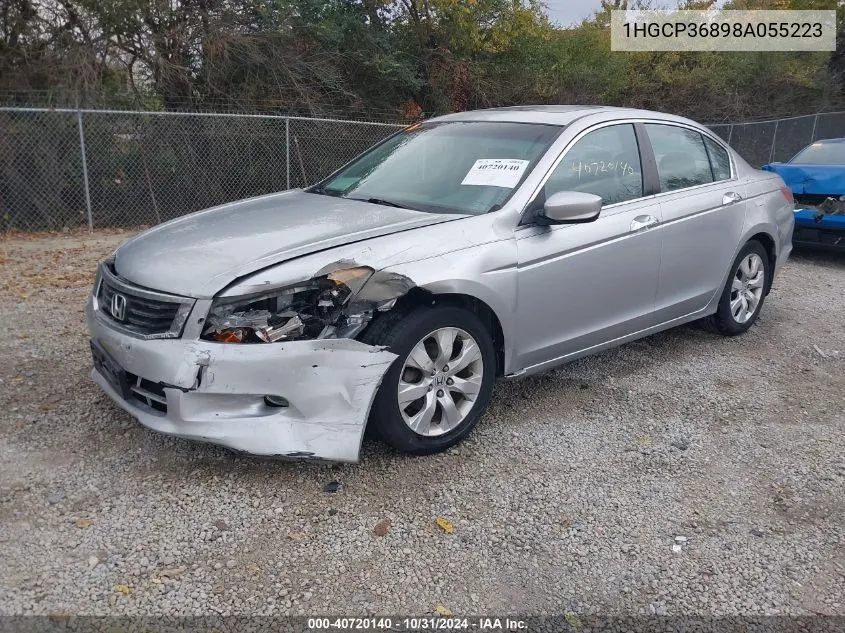 2008 Honda Accord 3.5 Ex-L VIN: 1HGCP36898A055223 Lot: 40720140