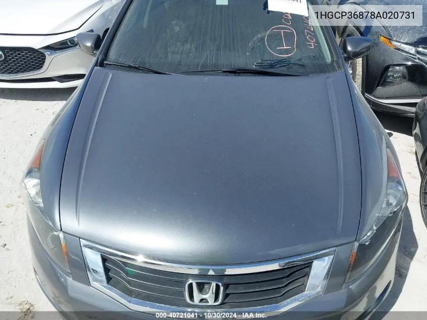 2008 Honda Accord 3.5 Ex-L VIN: 1HGCP36878A020731 Lot: 40721041