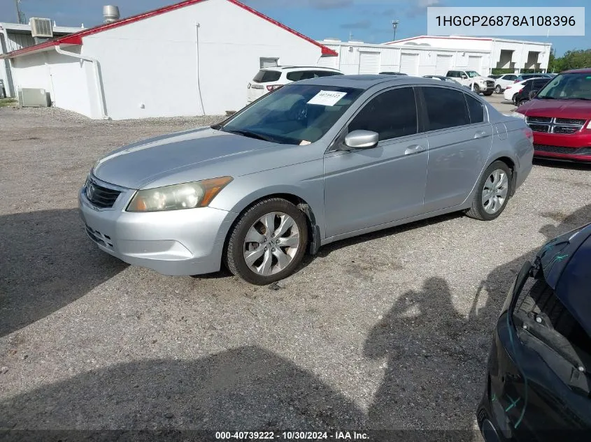 1HGCP26878A108396 2008 Honda Accord 2.4 Ex-L