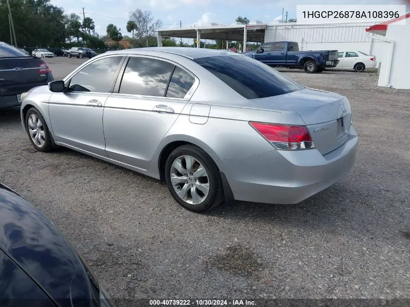 1HGCP26878A108396 2008 Honda Accord 2.4 Ex-L