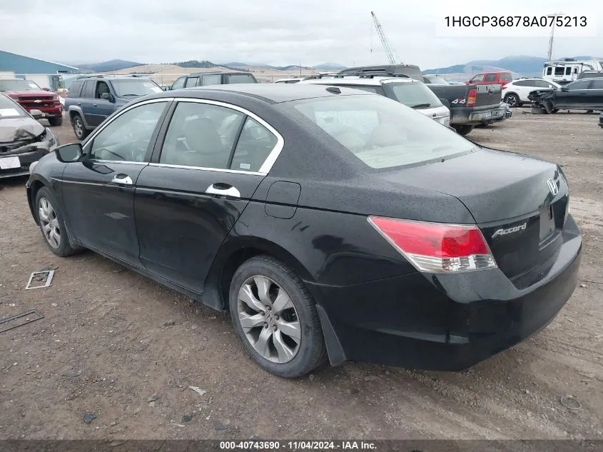 1HGCP36878A075213 2008 Honda Accord 3.5 Ex-L