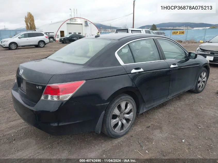 1HGCP36878A075213 2008 Honda Accord 3.5 Ex-L