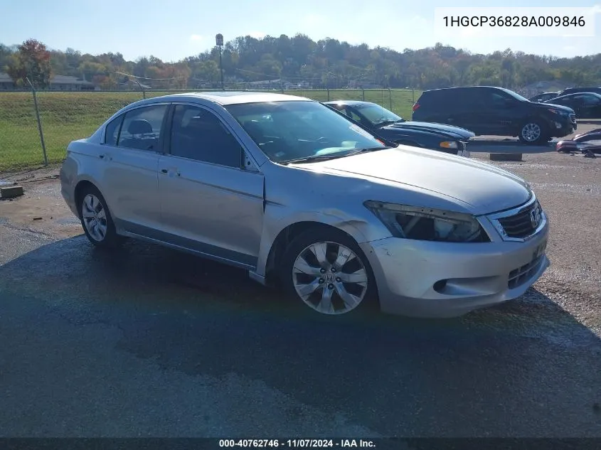 2008 Honda Accord 3.5 Ex-L VIN: 1HGCP36828A009846 Lot: 40762746