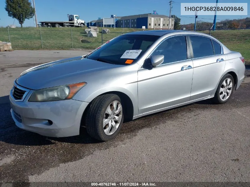 2008 Honda Accord 3.5 Ex-L VIN: 1HGCP36828A009846 Lot: 40762746