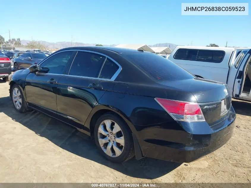 JHMCP26838C059523 2008 Honda Accord 2.4 Ex-L