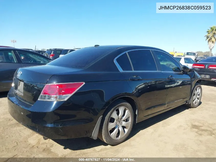 JHMCP26838C059523 2008 Honda Accord 2.4 Ex-L