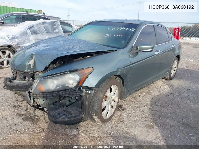 1HGCP36818A068192 2008 Honda Accord 3.5 Ex-L