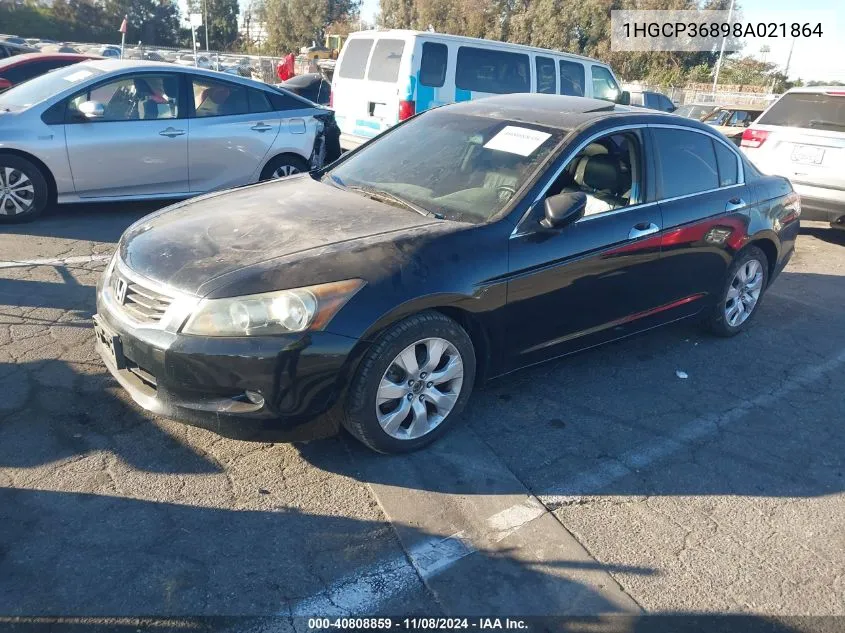 2008 Honda Accord 3.5 Ex-L VIN: 1HGCP36898A021864 Lot: 40808859