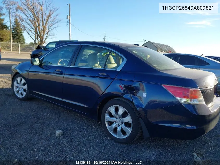 2009 Honda Accord Sedan VIN: 1HGCP26849A809821 Lot: 12130168