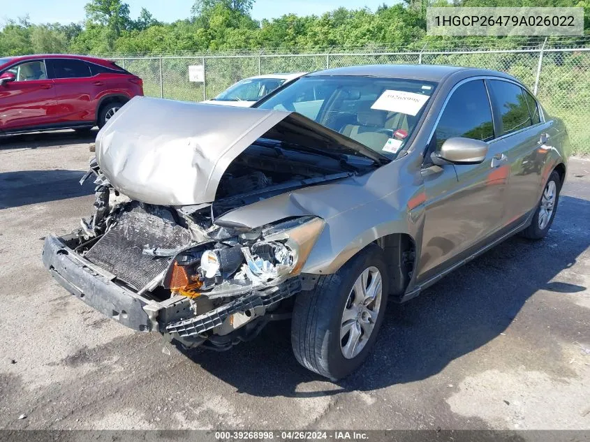 1HGCP26479A026022 2009 Honda Accord 2.4 Lx-P