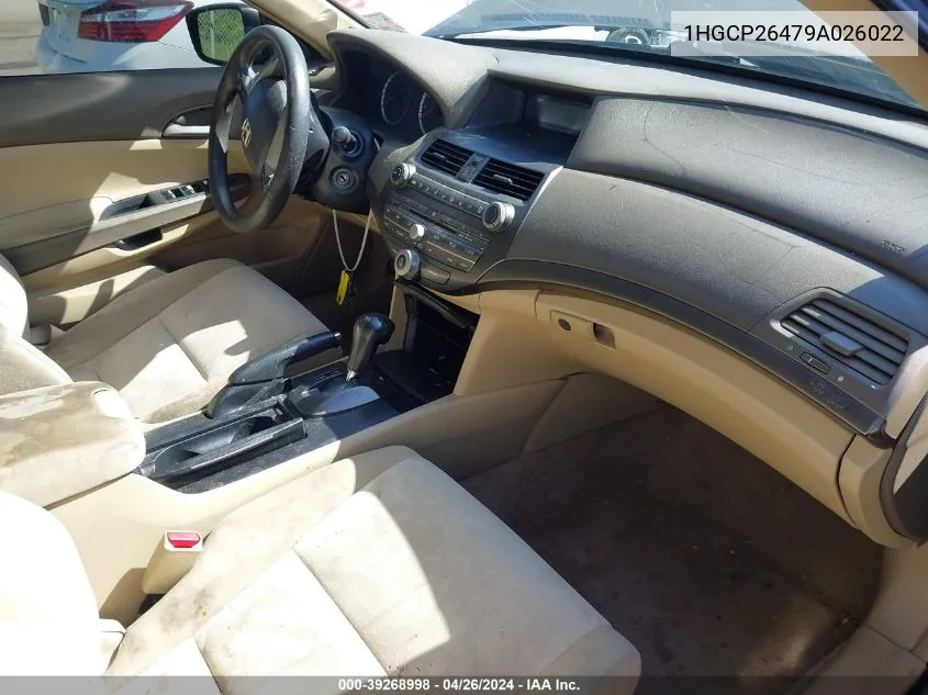 1HGCP26479A026022 2009 Honda Accord 2.4 Lx-P