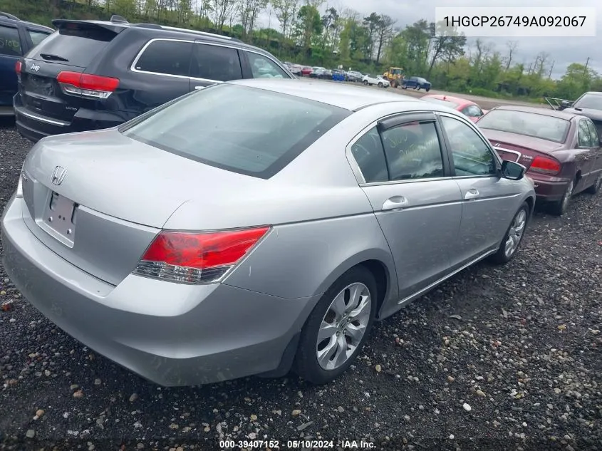 2009 Honda Accord 2.4 Ex VIN: 1HGCP26749A092067 Lot: 39407152