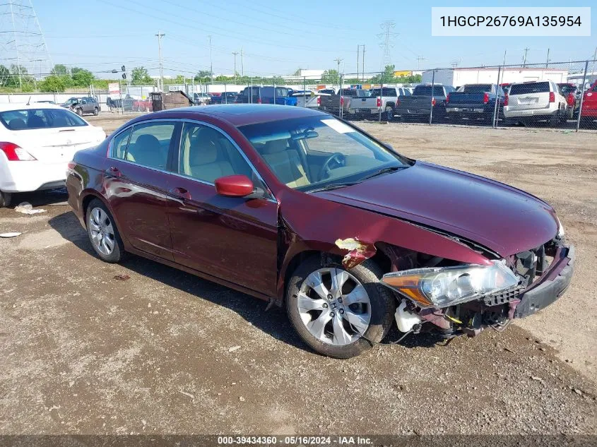 2009 Honda Accord 2.4 Ex VIN: 1HGCP26769A135954 Lot: 39434360