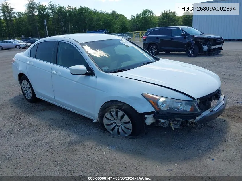 1HGCP26309A002894 2009 Honda Accord 2.4 Lx