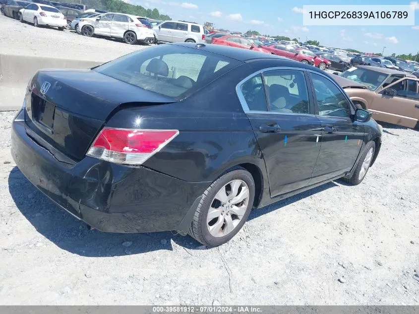 2009 Honda Accord 2.4 Ex-L VIN: 1HGCP26839A106789 Lot: 39581912