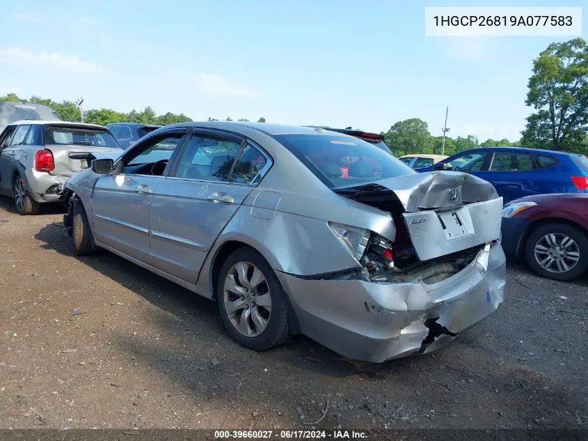 1HGCP26819A077583 2009 Honda Accord 2.4 Ex-L