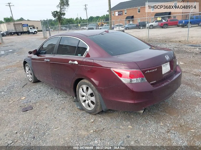 2009 Honda Accord 3.5 Ex-L VIN: 1HGCP368X9A048914 Lot: 39739888