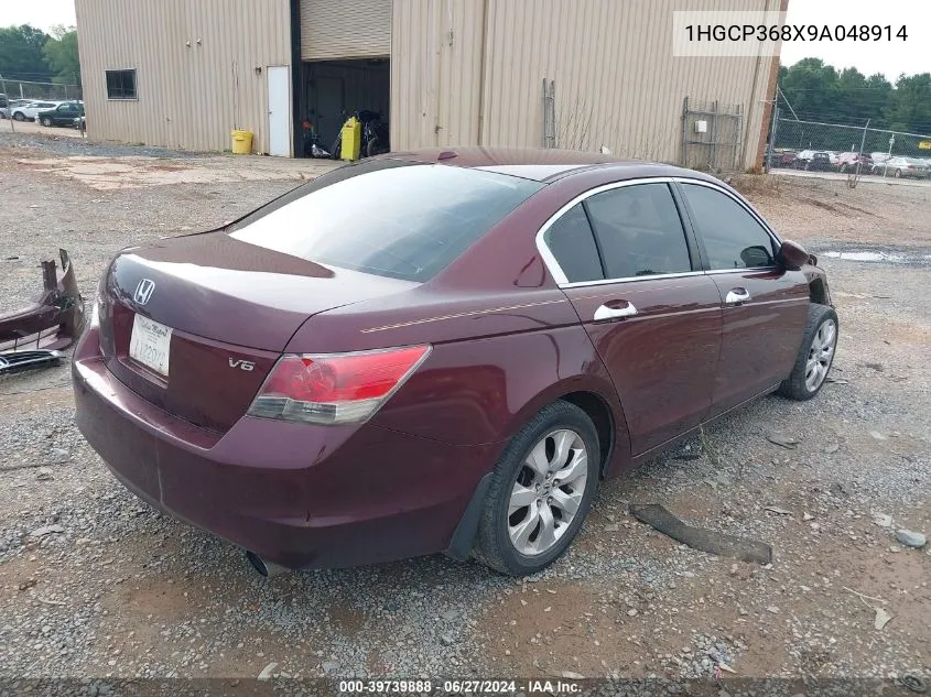 2009 Honda Accord 3.5 Ex-L VIN: 1HGCP368X9A048914 Lot: 39739888