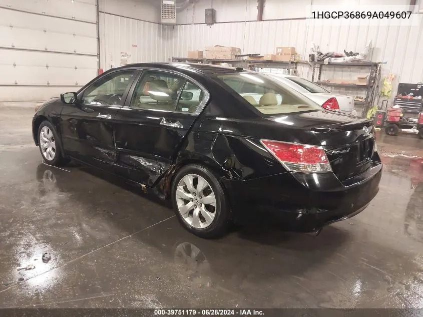 2009 Honda Accord 3.5 Ex-L VIN: 1HGCP36869A049607 Lot: 39751179