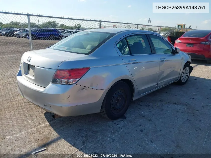 1HGCP26399A148761 2009 Honda Accord 2.4 Lx