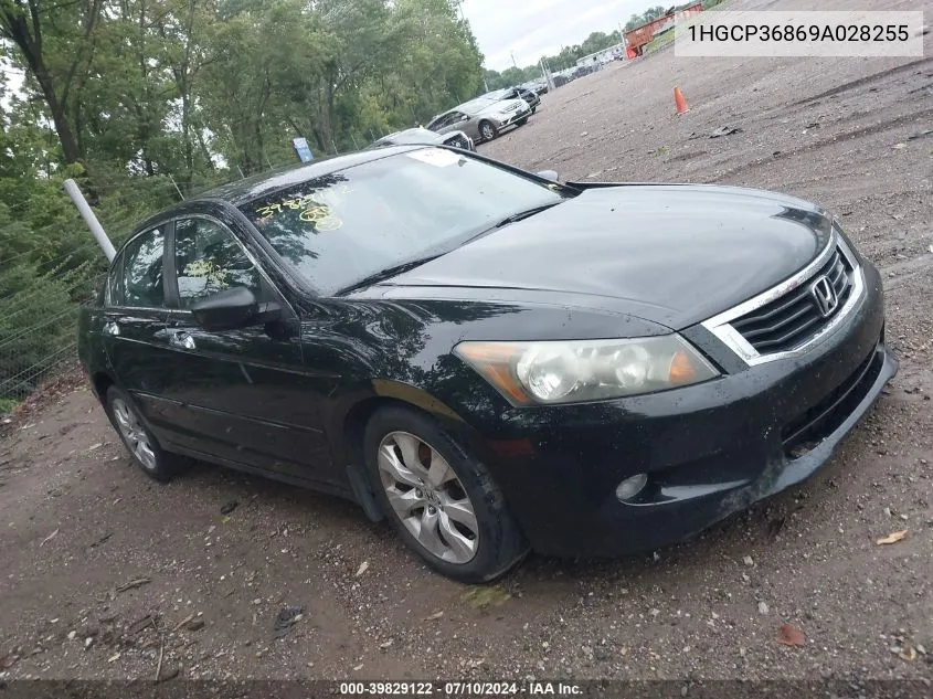 2009 Honda Accord 3.5 Ex-L VIN: 1HGCP36869A028255 Lot: 39829122