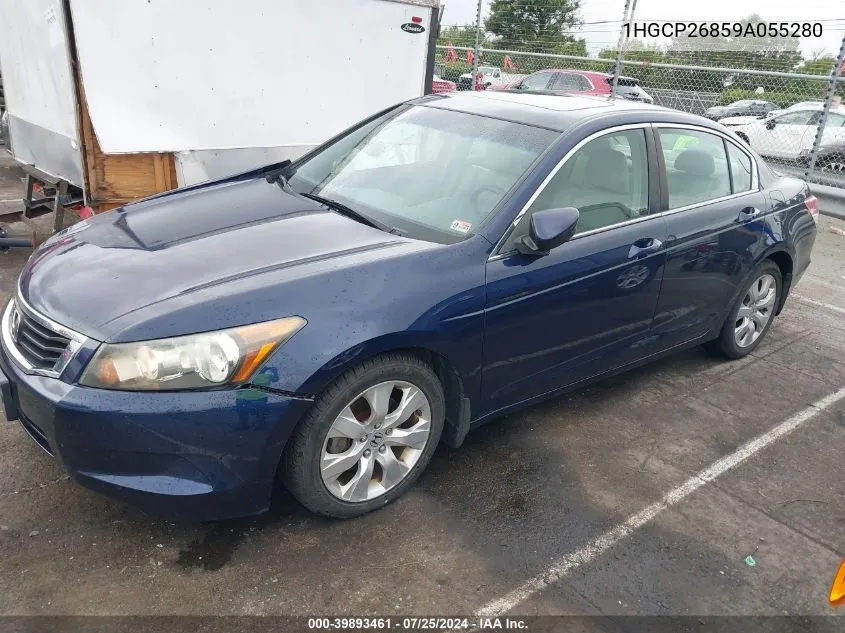 1HGCP26859A055280 2009 Honda Accord 2.4 Ex-L