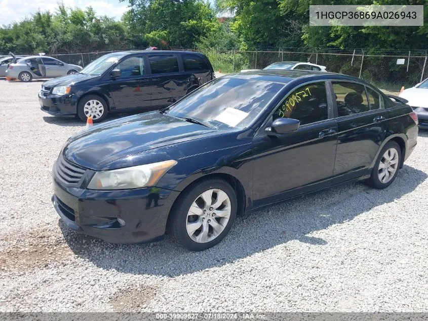 1HGCP36869A026943 2009 Honda Accord 3.5 Ex-L