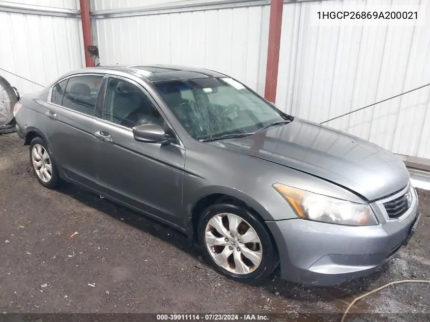 2009 Honda Accord 2.4 Ex-L VIN: 1HGCP26869A200021 Lot: 39911114