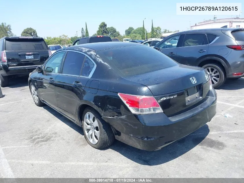 2009 Honda Accord 2.4 Ex VIN: 1HGCP26789A120615 Lot: 39914718