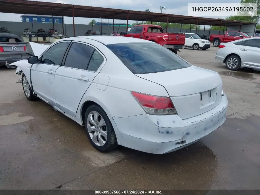 2009 Honda Accord 2.4 Lx VIN: 1HGCP26349A195602 Lot: 39937568