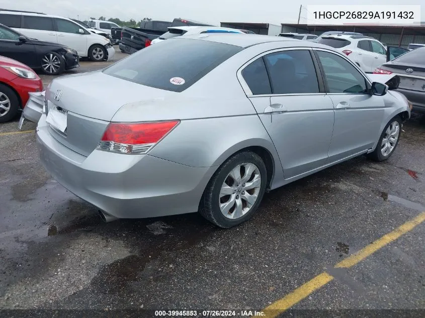 1HGCP26829A191432 2009 Honda Accord 2.4 Ex-L