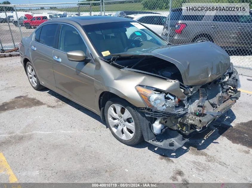 1HGCP36849A002916 2009 Honda Accord 3.5 Ex-L