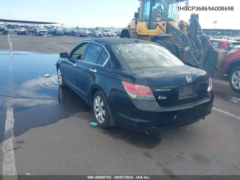 1HGCP36869A008698 2009 Honda Accord 3.5 Ex-L