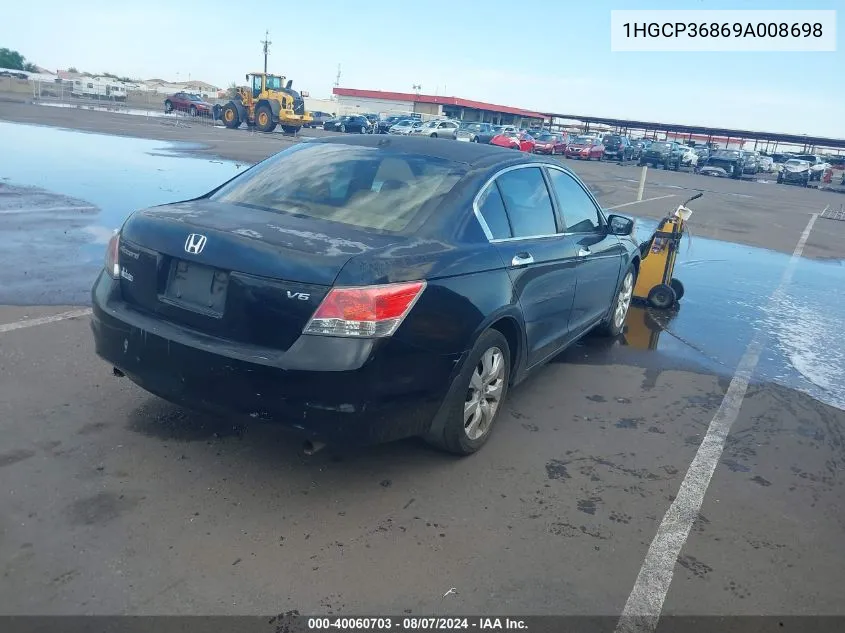 1HGCP36869A008698 2009 Honda Accord 3.5 Ex-L