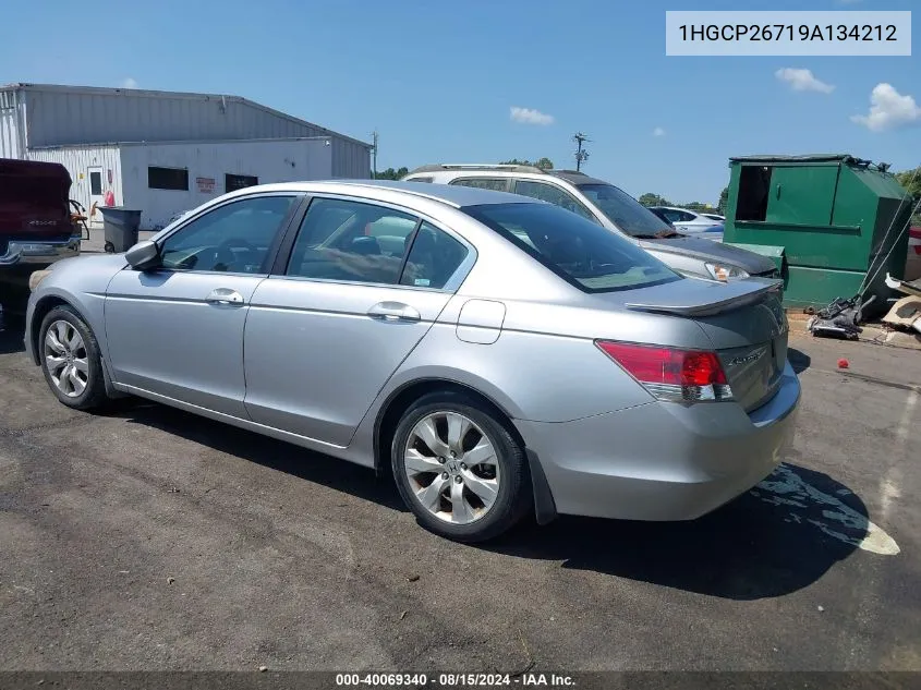 2009 Honda Accord 2.4 Ex VIN: 1HGCP26719A134212 Lot: 40069340