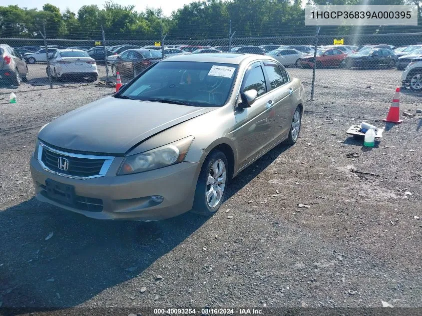 1HGCP36839A000395 2009 Honda Accord 3.5 Ex-L