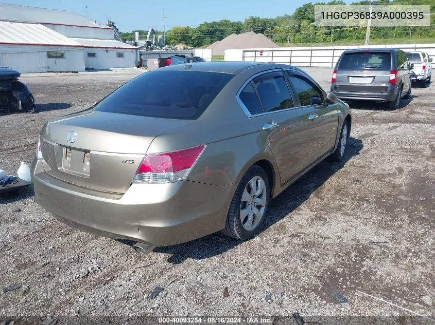 1HGCP36839A000395 2009 Honda Accord 3.5 Ex-L