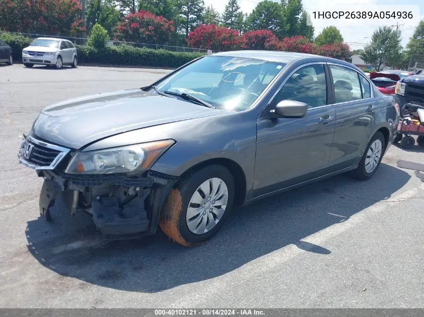 2009 Honda Accord 2.4 Lx VIN: 1HGCP26389A054936 Lot: 40102121