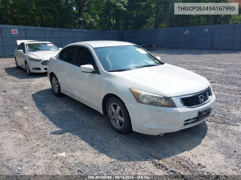 2009 Honda Accord 2.4 Lx VIN: 1HGCP26349A167993 Lot: 40106966