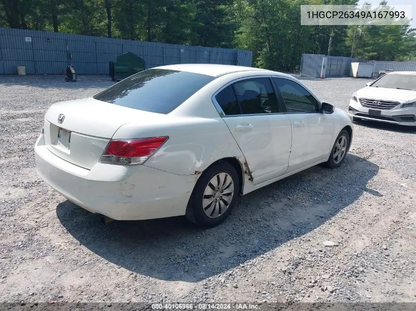 1HGCP26349A167993 2009 Honda Accord 2.4 Lx