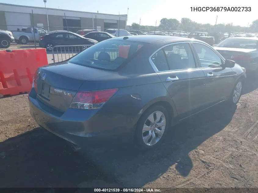 2009 Honda Accord 3.5 Ex-L VIN: 1HGCP36879A002733 Lot: 40121539