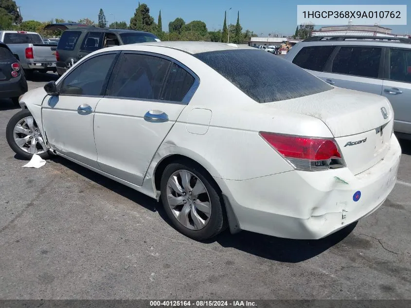 2009 Honda Accord 3.5 Ex-L VIN: 1HGCP368X9A010762 Lot: 40125164