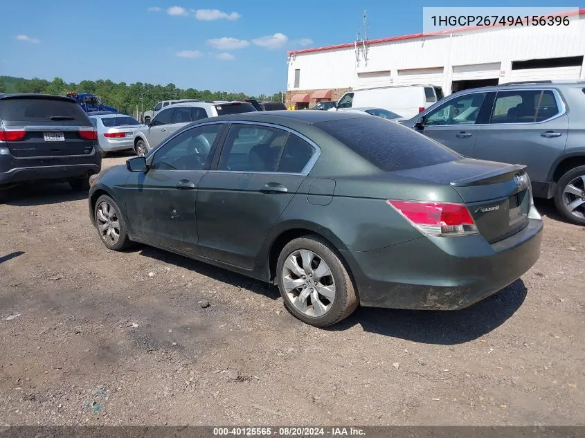 2009 Honda Accord 2.4 Ex VIN: 1HGCP26749A156396 Lot: 40125565