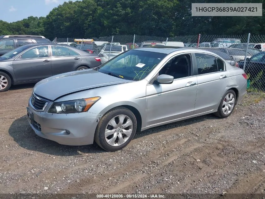 1HGCP36839A027421 2009 Honda Accord 3.5 Ex-L