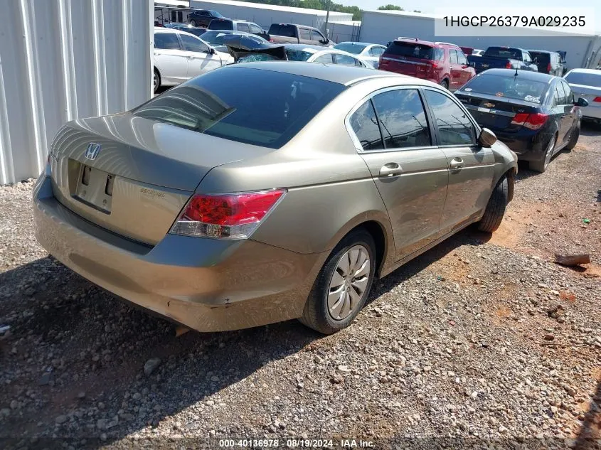 2009 Honda Accord 2.4 Lx VIN: 1HGCP26379A029235 Lot: 40136978