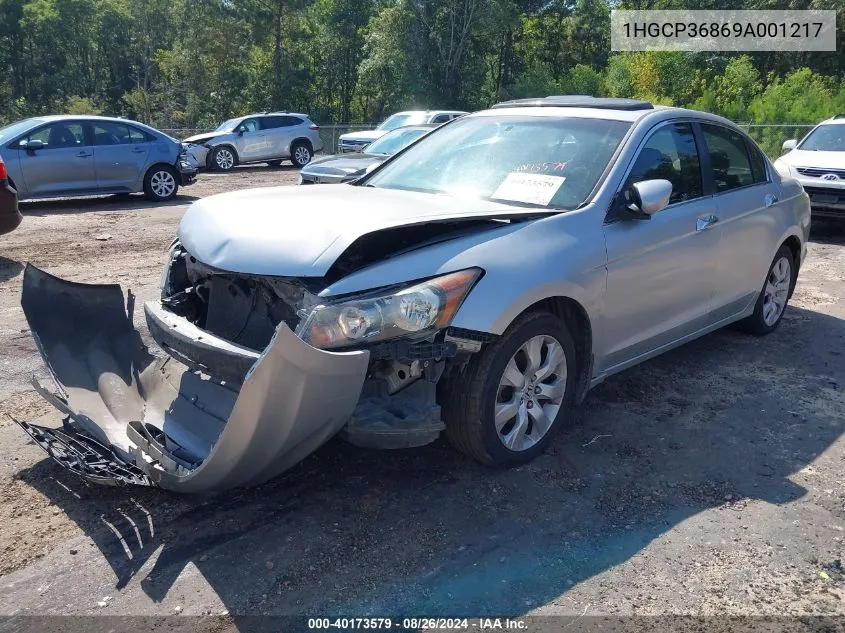 2009 Honda Accord 3.5 Ex-L VIN: 1HGCP36869A001217 Lot: 40173579