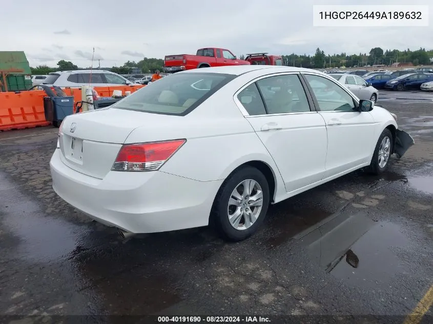 1HGCP26449A189632 2009 Honda Accord 2.4 Lx-P