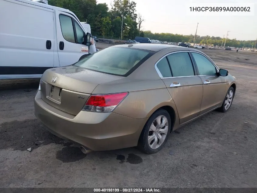 2009 Honda Accord 3.5 Ex-L VIN: 1HGCP36899A000062 Lot: 40198199