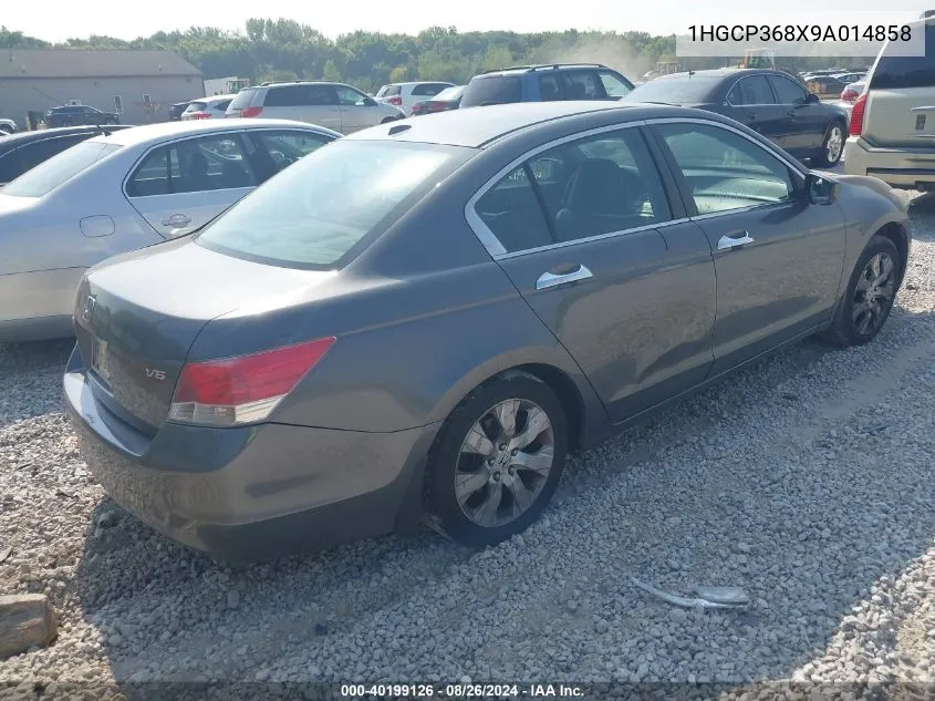 2009 Honda Accord 3.5 Ex-L VIN: 1HGCP368X9A014858 Lot: 40199126